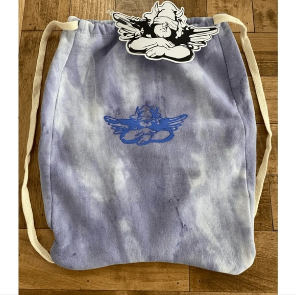 Boys Lie Handbags - NWT Boys Lie purple tie dye drawstring bag with sticker